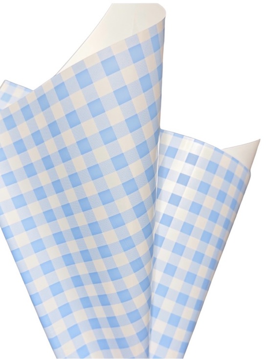 Other - Checkered Gingham Wrapping Paper 20 Sheets Waterproof 22x22 Bouquet